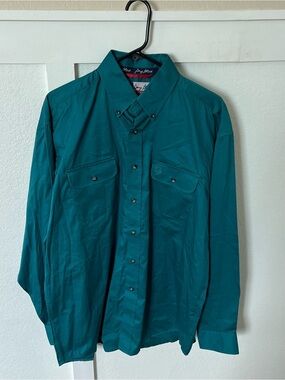Wrangler George Straight Men's Large Western Button-up Shirt